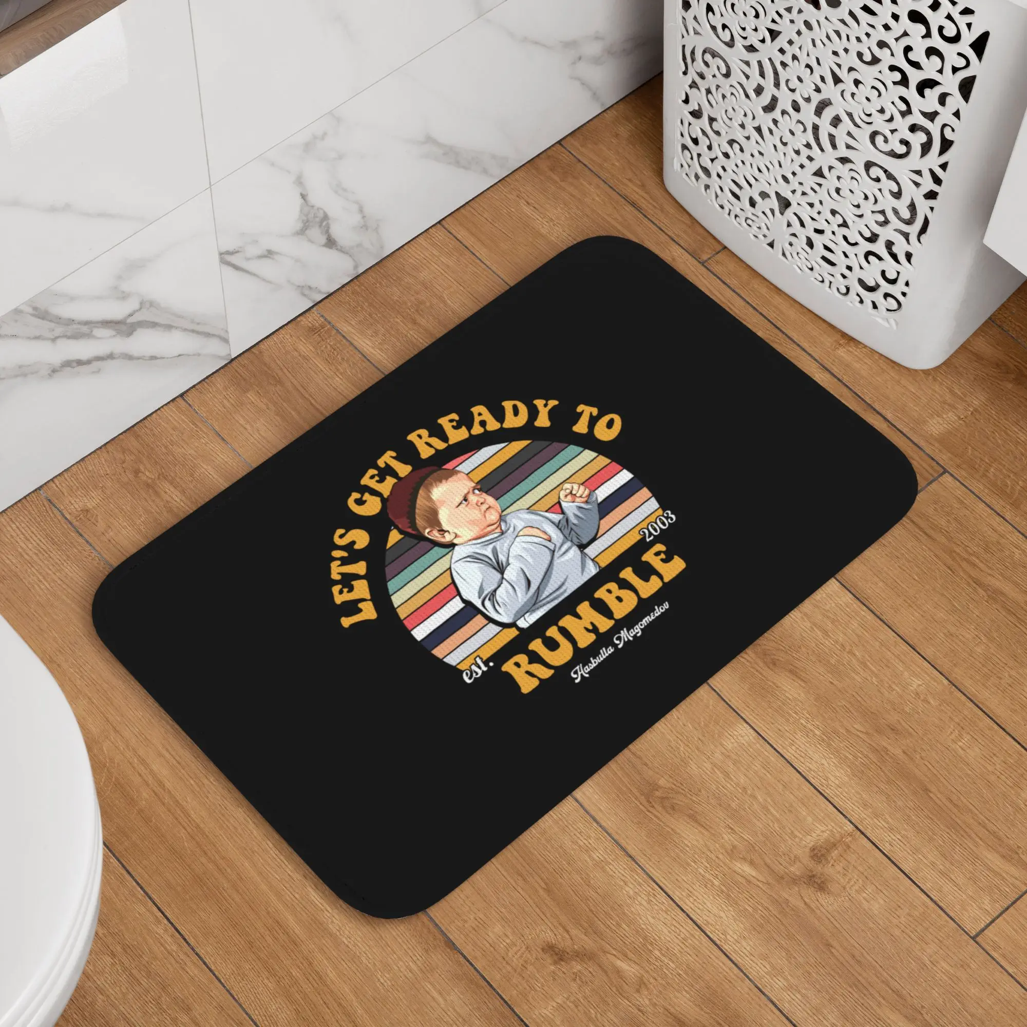 Custom Hasbulla Magomedov Doormat Anti-Slip Entrance Bath Kitchen Floor Door Mat Mini Khabib Garden Carpet Rug