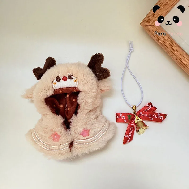 Nieuwe Trendy 10 cm Mini Labubu 4.0 Kerst Elf Mantel Cape Pop Kleding Accessoire voor Labubu 4e Gen Kerstboom Outfit