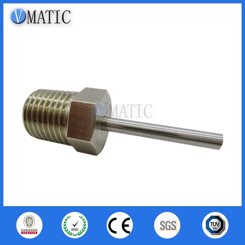 ‌M5/M6 Luer Lock Blunt Needle | 50mm S.S. Dispensing Tip for Epoxy/Silicone Fast Ship‌