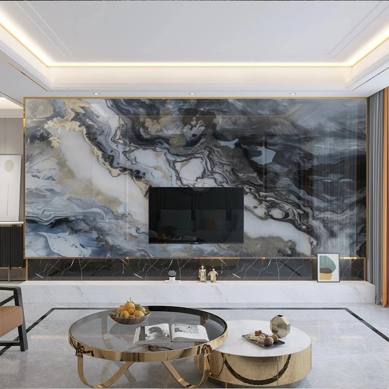 Custom 3D Mural Wallpaper Modern Ink Oil Painting Marble Pattern Sofa TV Background Home Wall Art Decor Painting Papel De Parede
