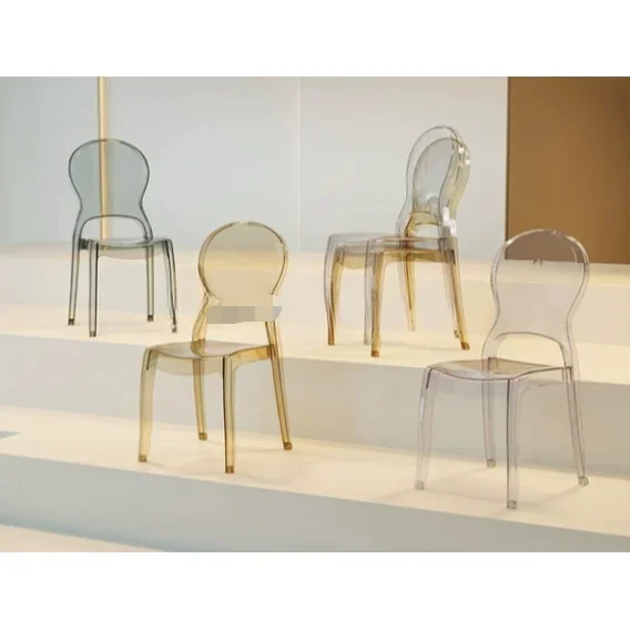 

'Stackable Clear Transparent Resin Crystal Chair Plastic Acrylic Phoenix Napoleon Wedding Chair for hotel Banquet events