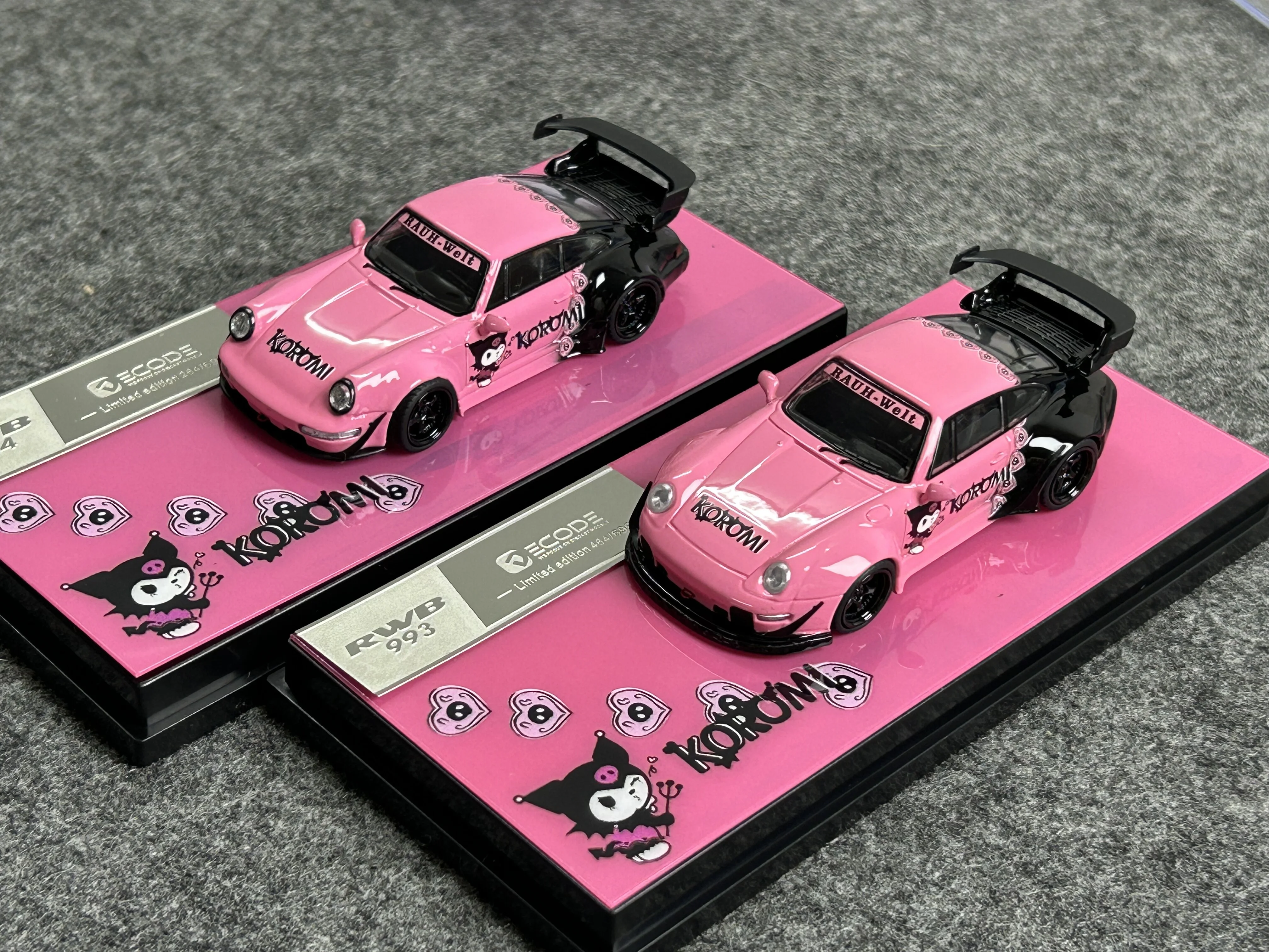 

[В наличии] DEcode 1:64 Porsche RWB 993 964 Краска Кулими, модель автомобиля из сплава
