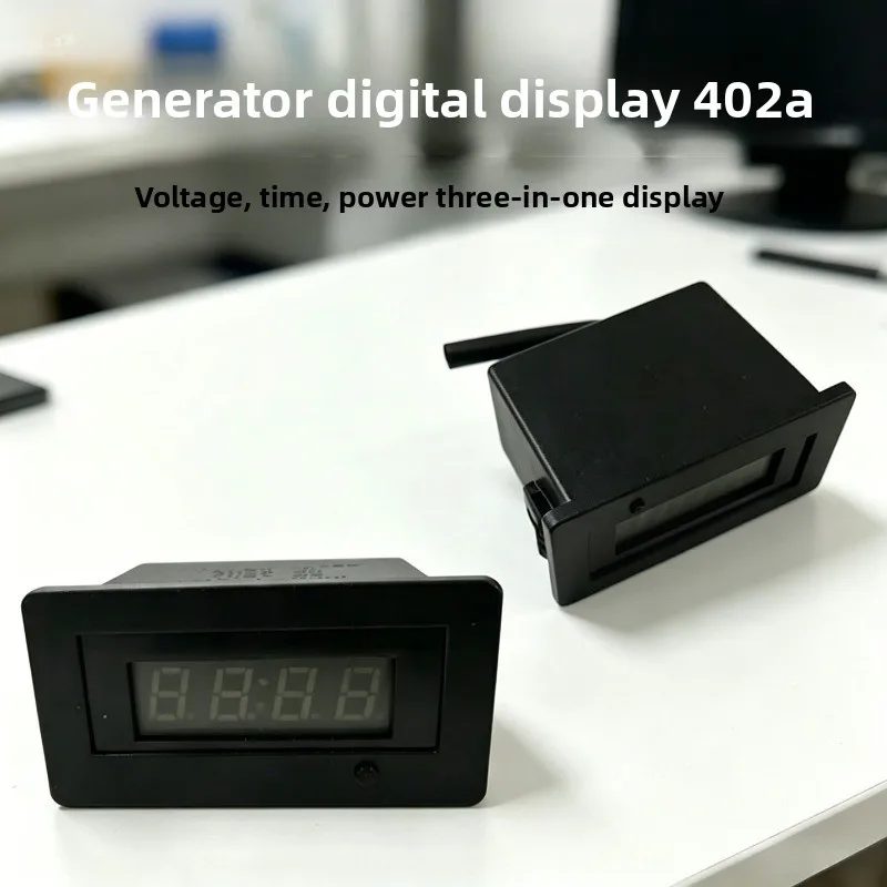 402A Generator Digital Display Meter, Household Gas-oline Generator Accessory, Voltage and Frequency Meter with Timing Function