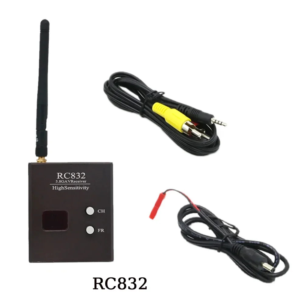 5.8G 600MW 48CH receiver audio and video transmitter RC832 RC832H, used for model FPV unmanned aerial vehicle safety system