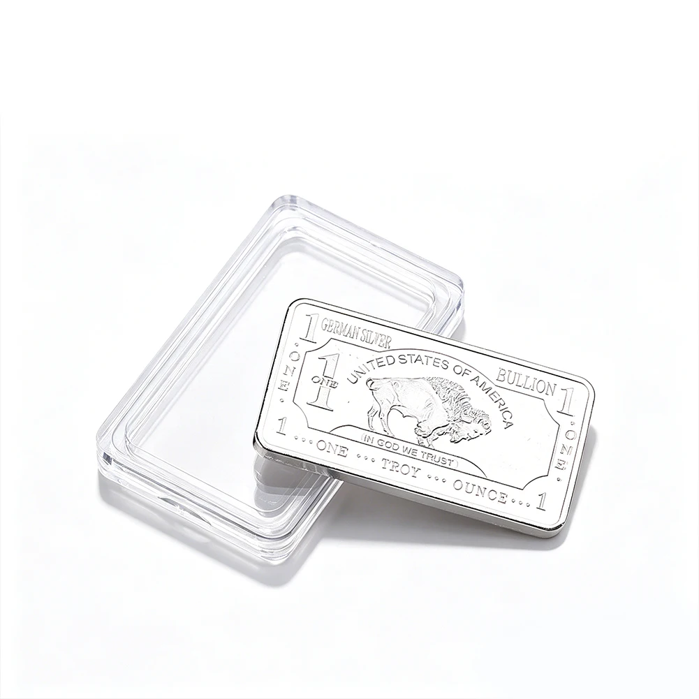 1 Troy Ounce Alloy USA Buffalo Bullion Bar Paperweight Replica Commemorative Coin Collection Gift Souvenir Decor Craft Figurines