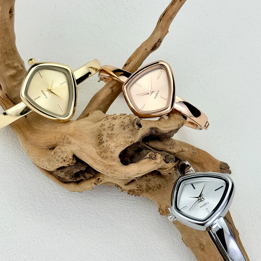 Irregular-Shaped Minimalist Bracelet Watch for Women