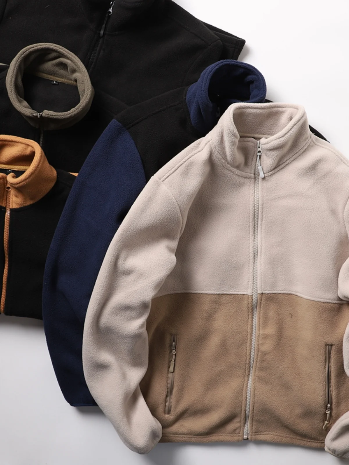 

Recommended Double-Sided Fce Stand-Collar Patchwork Jaet Casual Warm Work-End Goods Men's Outerwear Autumn Winter Coat