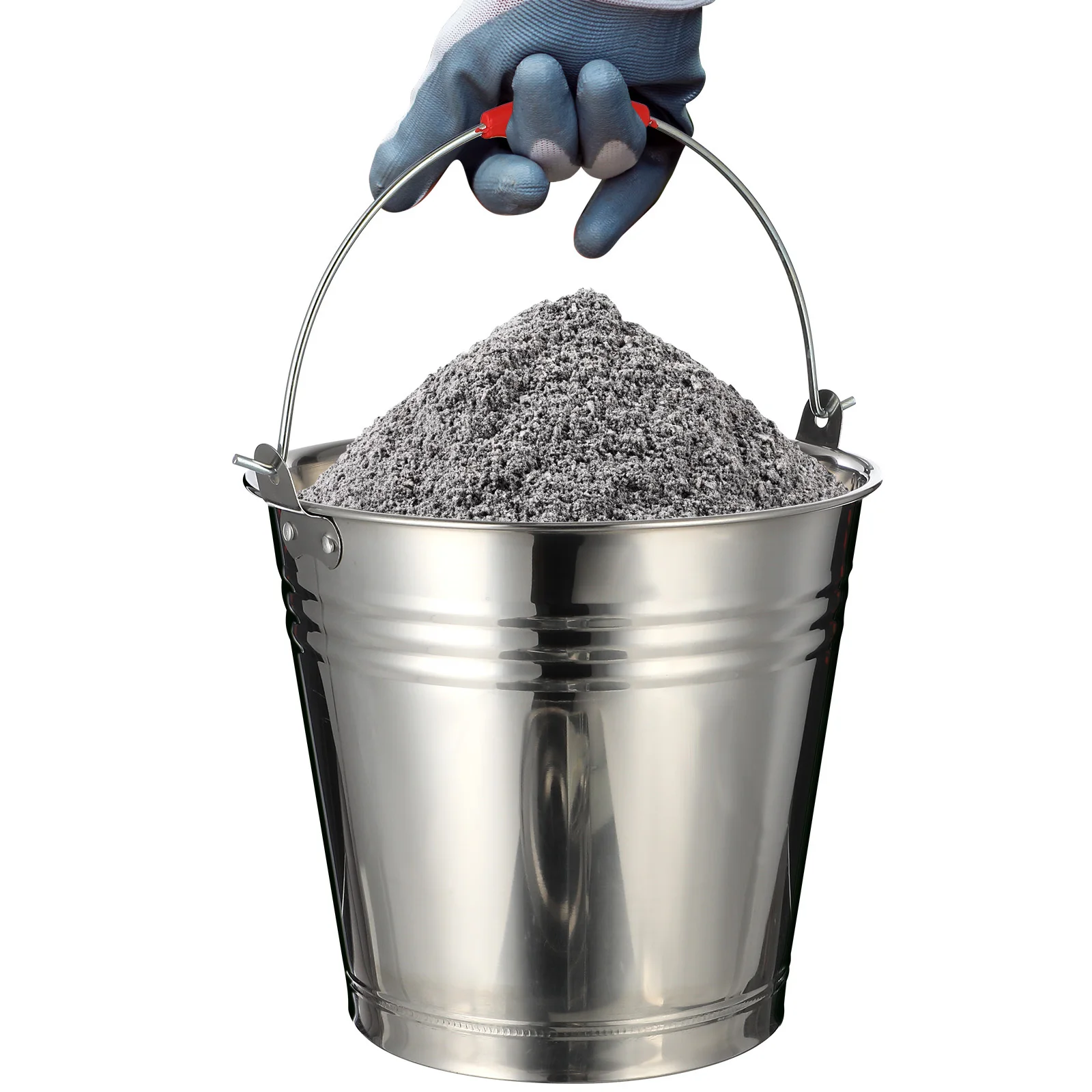 

1Pcs Premium Stainless Steel Pail Thickened Water Bucket One-Piece Molding Comfortable Grip Suitable for Household Pasture Ice