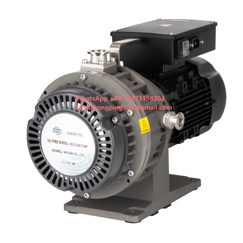 

High Performance 7.2 M3/h, 0.06 Mbar GEOWELL GWSP150 Dry Oilless Scroll Vacuum Pump