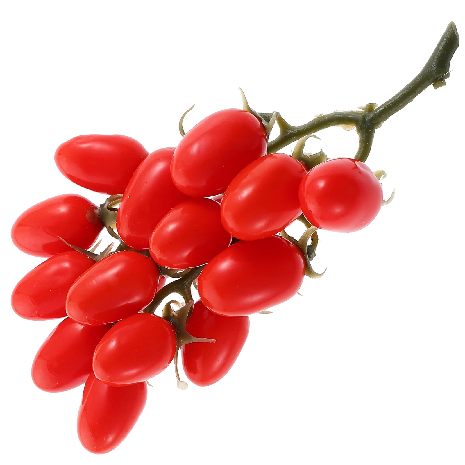 

Artificial Fruits Decorative Cherry Tomatoes Props Lifelike Simulation Fruits Home Ornament Non Fading Decorative Photo