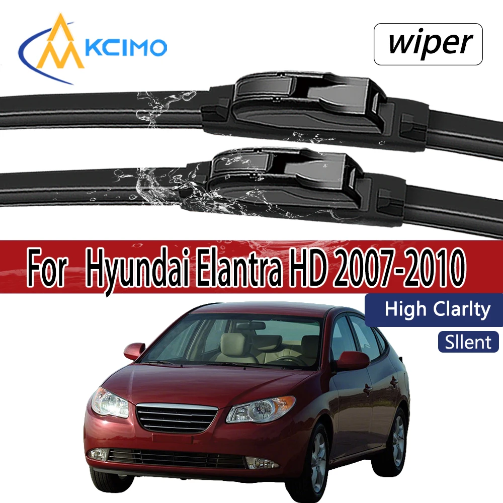 Für Hyundai Elantra HD 2007-2010 Frontscheibenwischerblätter 2 Stück Windschutzscheiben-Fenster-Zubehör
