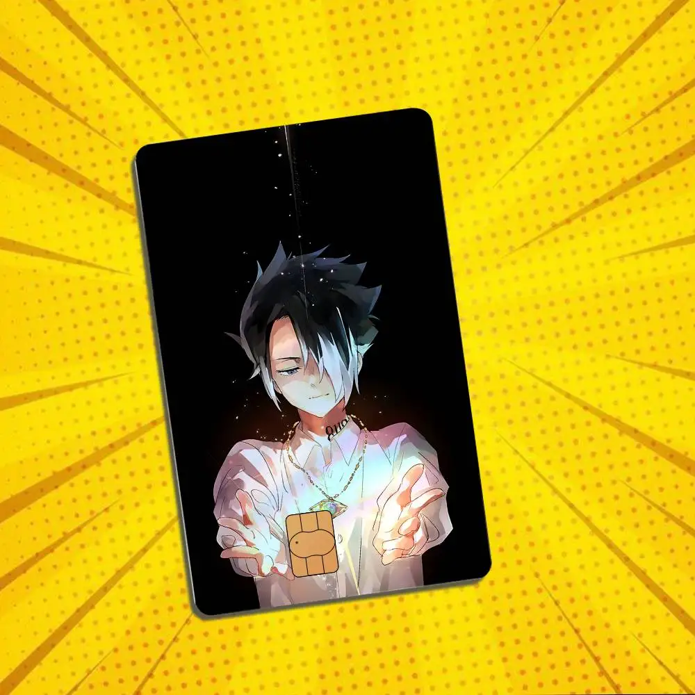 Norman Ray Promised Neverland High Quality Anime Laser PVC Sticker Film Skin Cover For Metro Debit Credit Card  Access Card