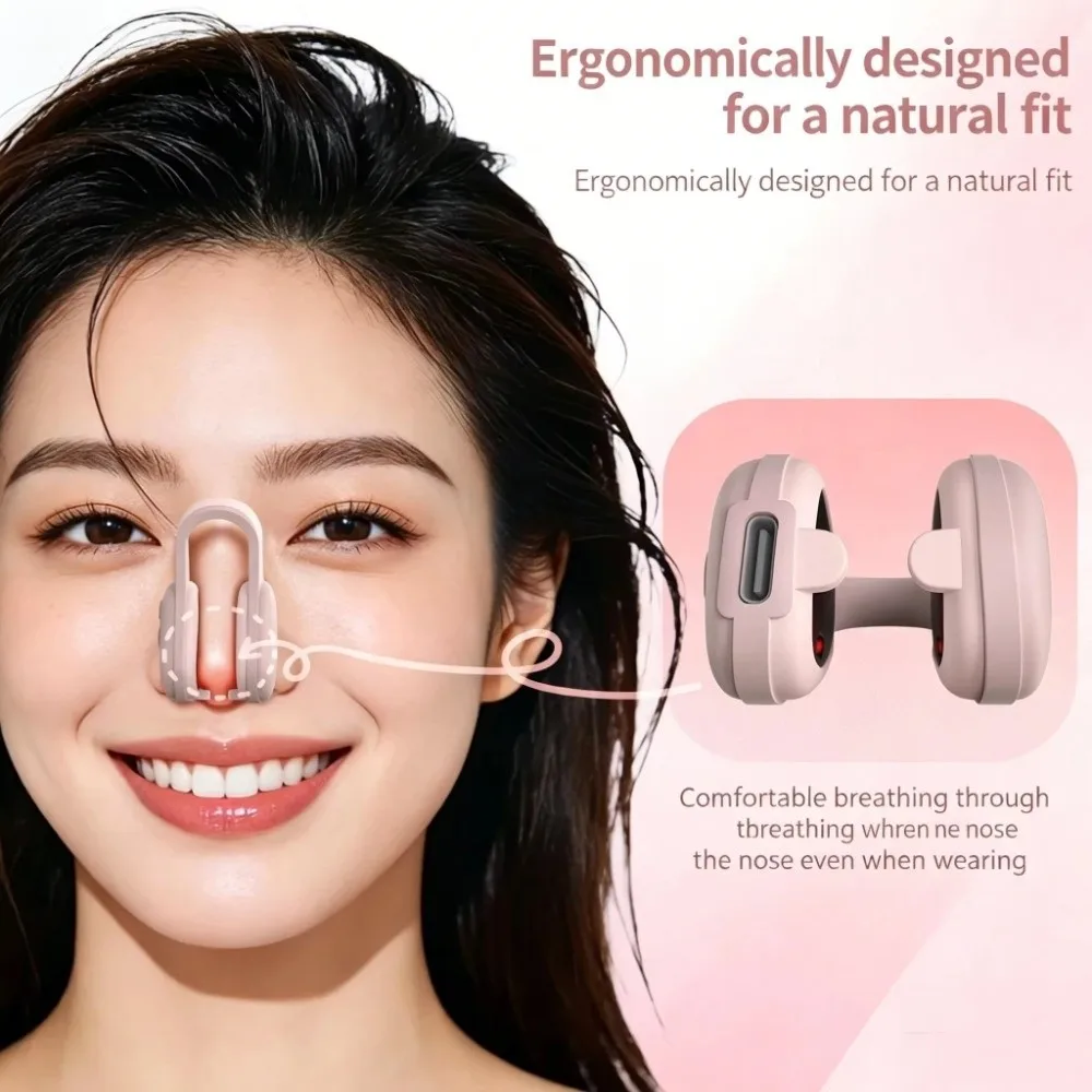EMS Micro Current Nose Shaper Device Electric Clip Frame Pulse Mode Nose Massage Gear Taper Nose Function Lift Nose Shape