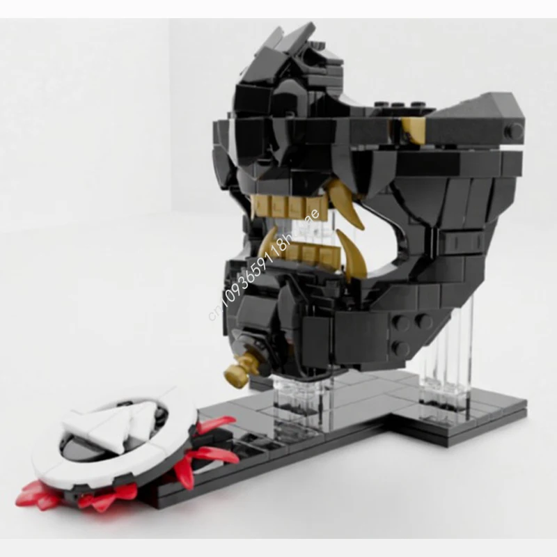 

349 шт. MOC Ghosts Of Tsushimas Jin Sakai маска-призрак дисплей строительные блоки коллекционер для взрослых детская рождественская игрушка в подарок