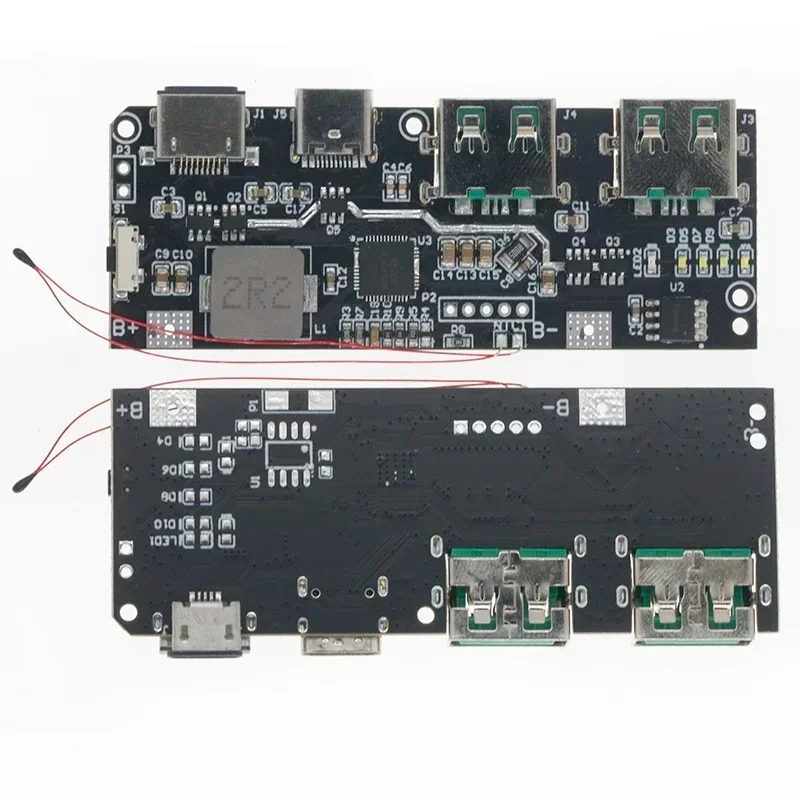 QC4.0 QC3.0 LED Dual USB 5V 4.5A 22.5W Micro/Type-C USB Mobile Power Bank 18650 Charging Module Temperature / Circuit Protection - view 3