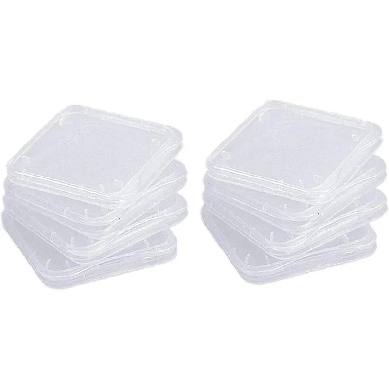 جديد! جودة عالية ل 10 قطعة حافظة تخزين بطاقات SD عالمية شفافة مكونات حافظات بطاقات الذاكرة الملحقات