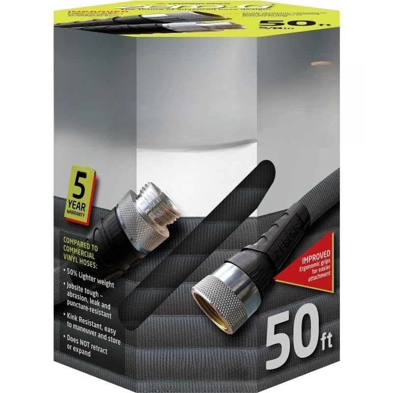 

4001-50 Lightweight, Ultra Flexible, Durable, Kink-Free Garden Hose, 5/8-Inch by 50-Feet,Black