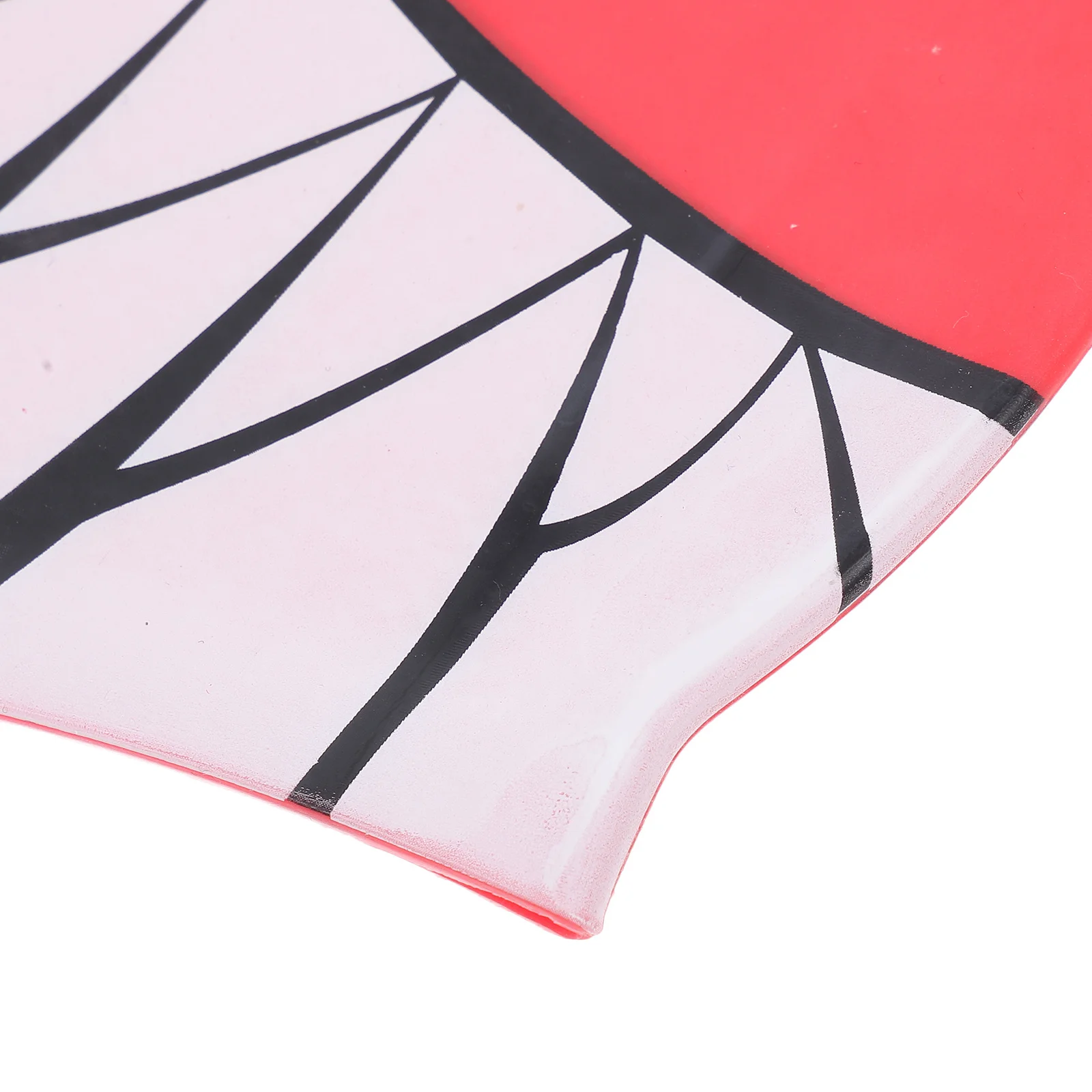 قبعة سباحة على شكل سمكة من السيليكون الأحمر للأطفال، قبعة سباحة مرنة خفيفة الوزن مقاومة للماء للأطفال