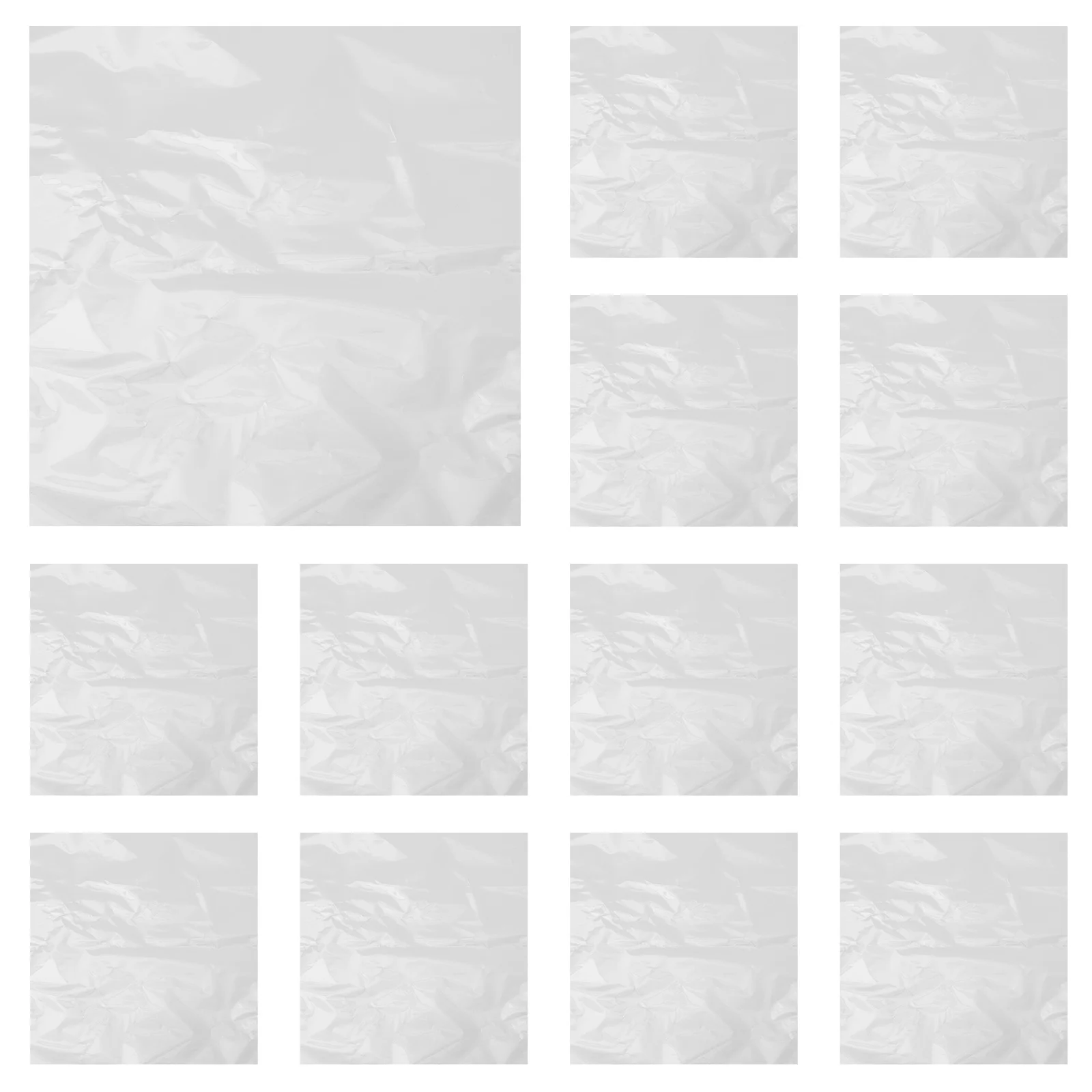 

100 Pcs Flower Packaging Transparent Paper Cellophane Floral Wrap Clear Plastic for Bouquets Material Wrapping Film