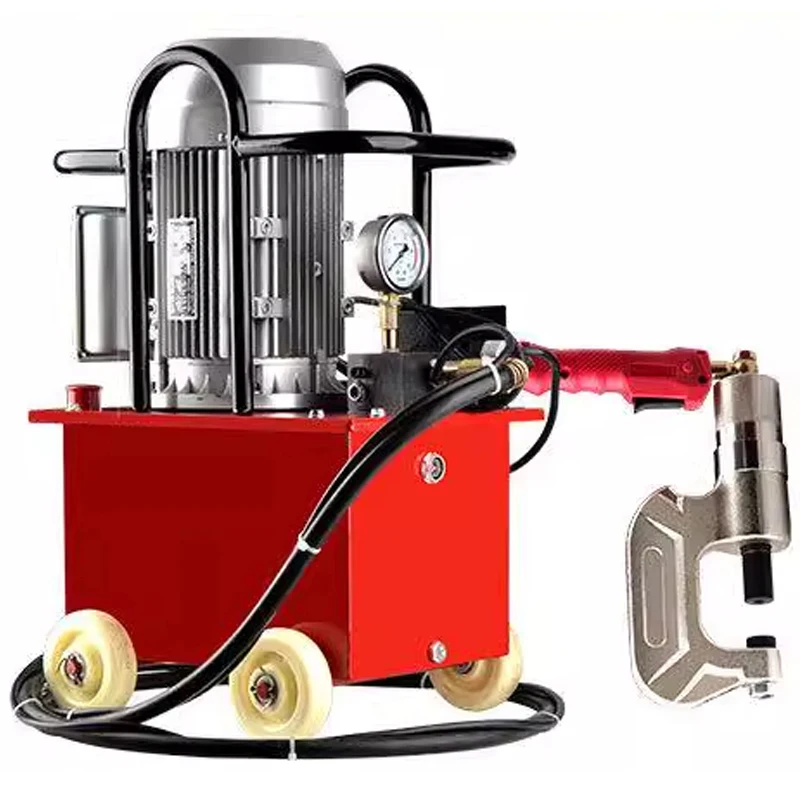 Duct hydraulic riveting machine Single-head double-head fully automatic electric air valve punching machine angle iron flange