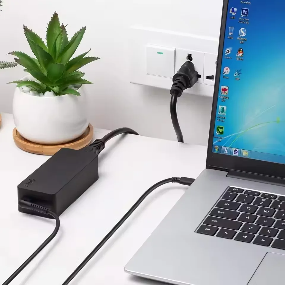 Laptop Charger Adapter Type C Power Adapter 65W 20V 3.25A USB C for Lenovo ThinkPad Hp Chromebook Yoga Huawei Xiaomi ASUS ﻿