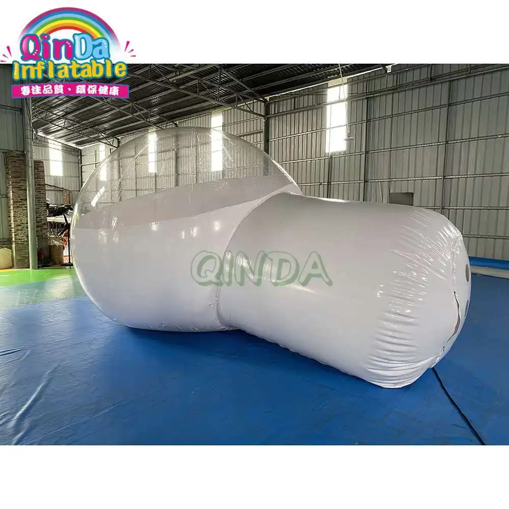 Venda quente barraca de acampamento casa ao ar livre iglu bolha tenda inflável cúpula clara bolha tenda casa para acampamento