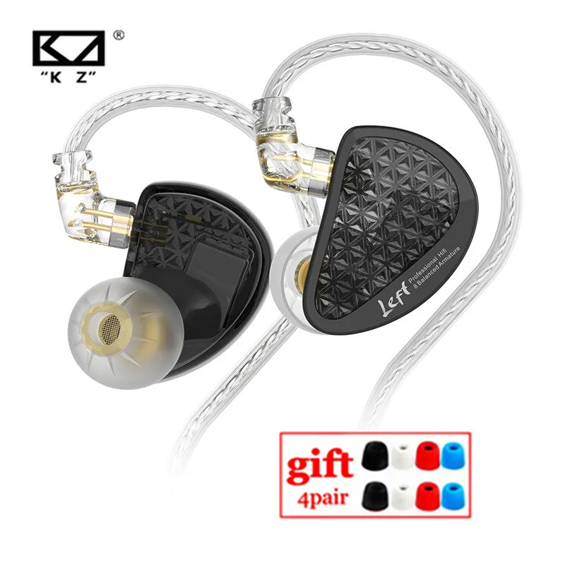 KZ AS16 PRO 8BA In Ear Earphone 8 Balanced Armature Headset High Sound Quality Monitor HiFi Earphone AS10 ZS10PRO ZSX