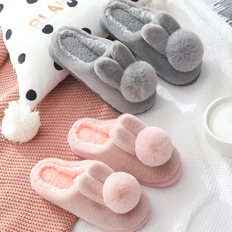 

Fuzzy Slippers Cozy Plush Slides Non Slip Warm Winter House Shoes for Soft Comfort Indoor Home Present Christmas Gift