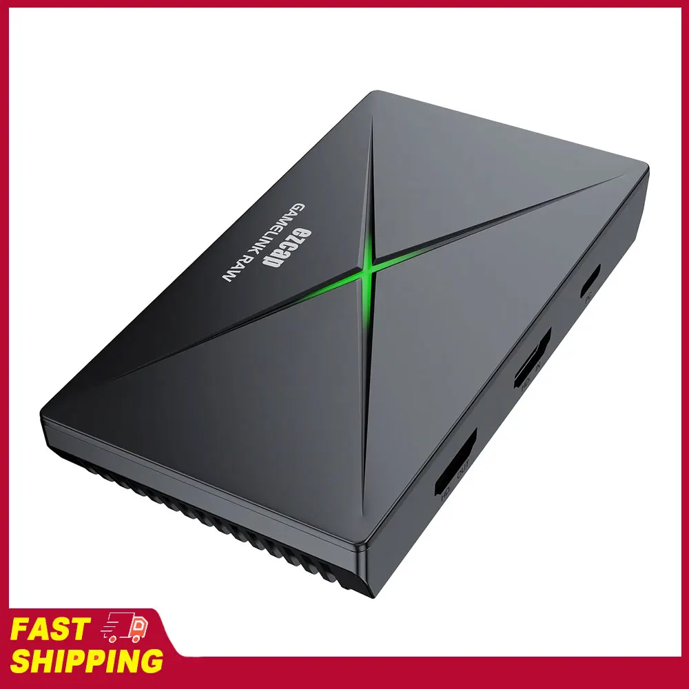 ezcap333 GAMELINK RAW 4K HD Video Capture Card Type-C USB3.0 Video Capture Box Up to 2160p 30fps Game Live Streaming Recorder