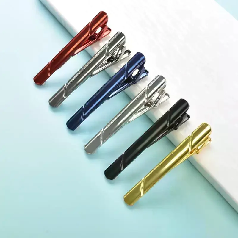Man Classic 14K Copper Tie Clip Simplicity Suit Tie Clip Lapel Jewelry Collar Accessories For Business,Wedding,Meeting
