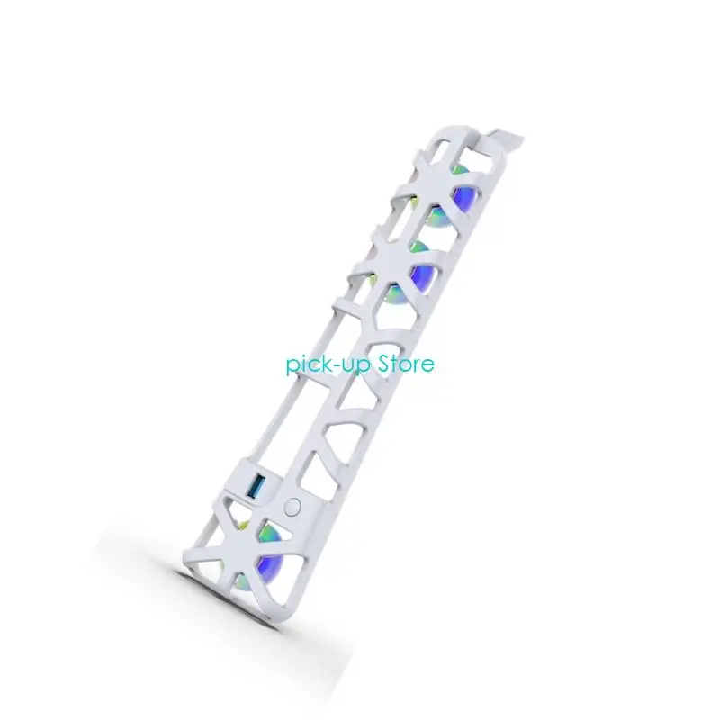 Q5WA Бесшумный охлаждающий вентилятор Бесшумное охлаждающее устройство 3 регулируемые скорости ABS Металлический охлаждающий для