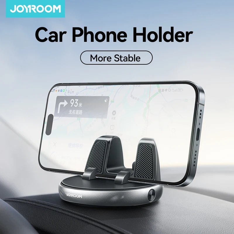 Joyroom 360° Rotation Car Phone Holder Dashboard One-Handed Operation Car Navigation Holder For iPhone For 4.7-7'' Phones