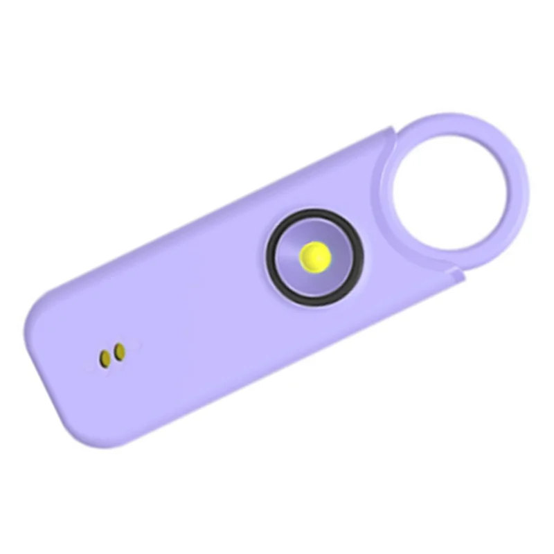 Brelok do kluczy MEMOF, sprzęt do samoobrony, alarm anty-wilkowy 135dB, alarm wibracyjny, ładowalny, alarm osobisty z funkcją światła błyskowego, bezpieczeństwo.
