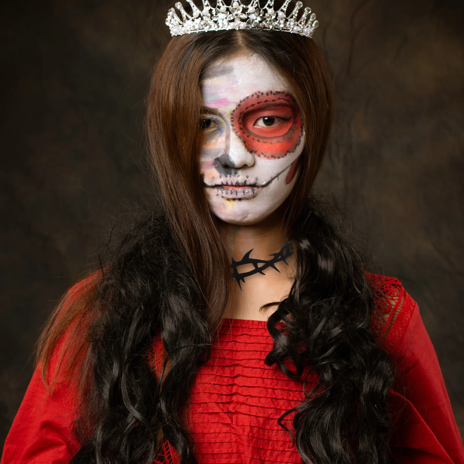 Collier de sorcière ras du cou Style gothique, mascarade d'épine pour femmes, accessoires de Costume d'halloween noirs, colliers de fête de vacances