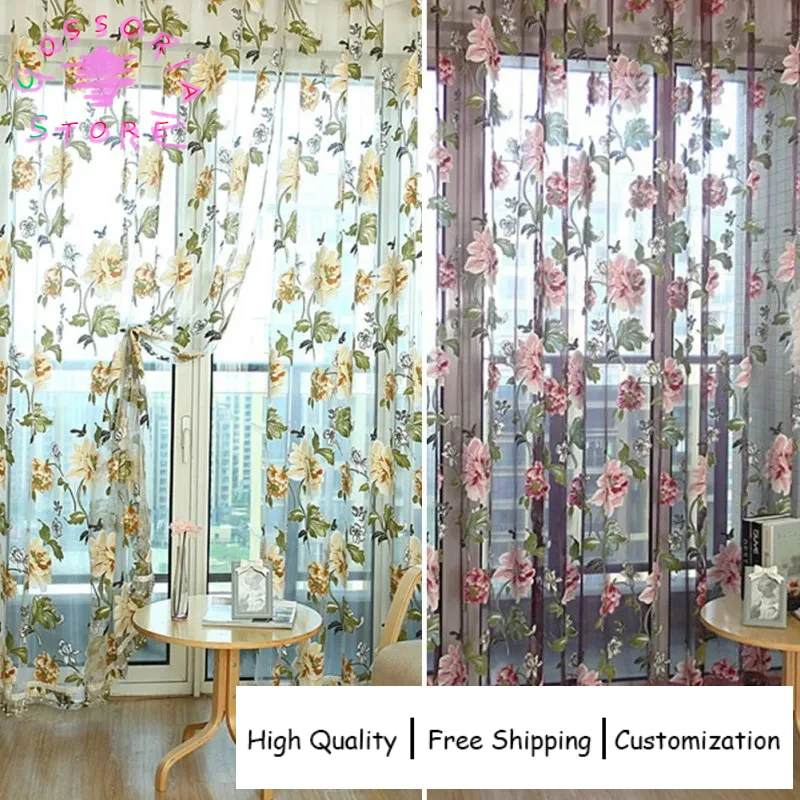 

Sample Custom Luxury Curtains for Living Room Panel Draperies Purple Tulle Sheer Blackout Kitchen Thermal Insulated Custom Size
