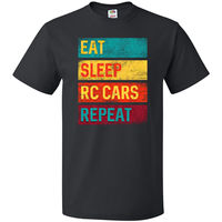 Inktastic RC Racing Eat Sleep RC Cars Repeat T-Shirt Remote Control Hobbies Mens