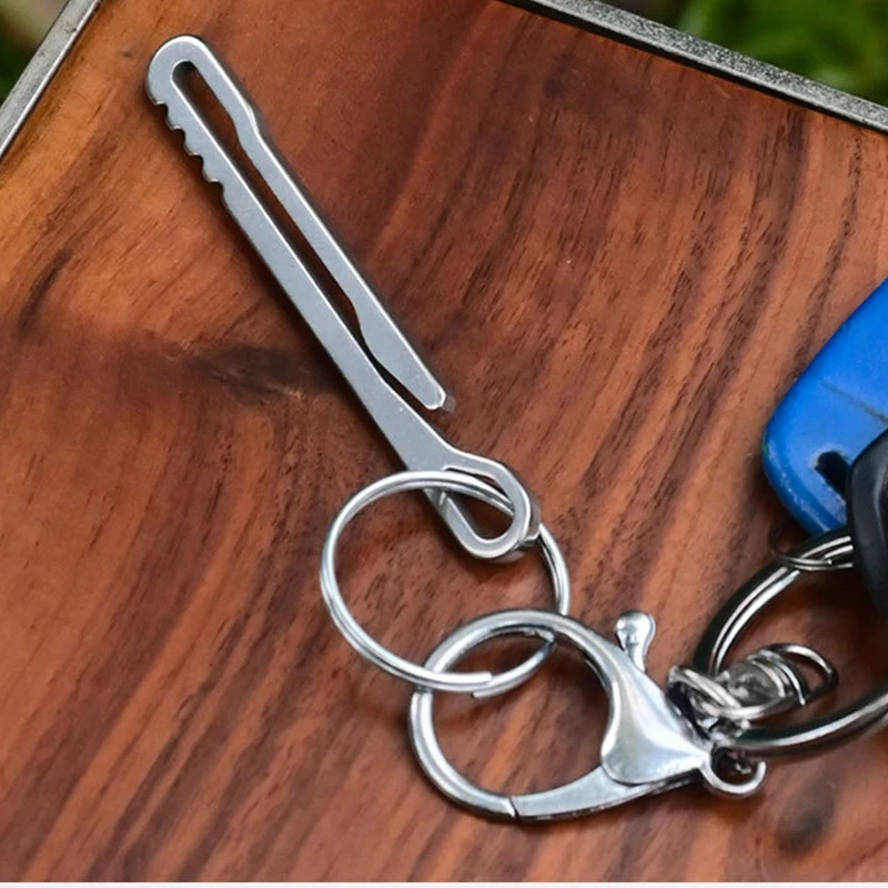 Titan-Taschenclip EDC Schlüsselanhängerhalter für tiefe Trageweise, Multitool-Schnellverschluss, Anti-Verlust-Gürtelhalter für Outdoor-Ausrüstung – Detail 1