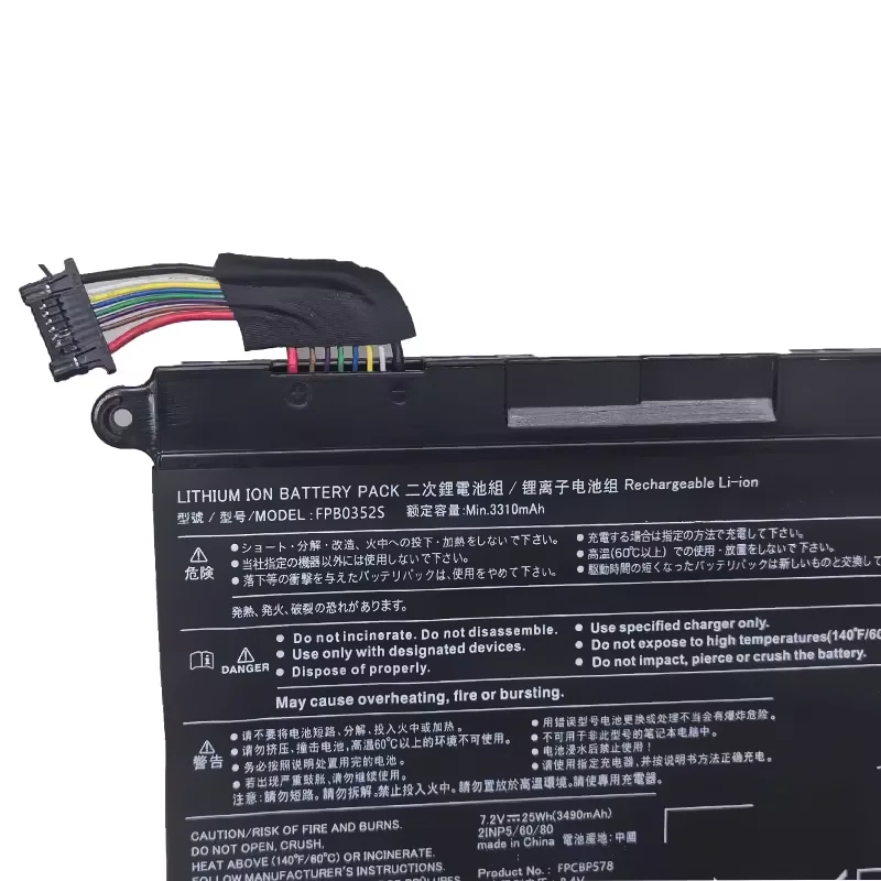 New Laptop Battery for Fujitsu CP785911-01 FPB0352S FPCBP578 7.2V 25WH