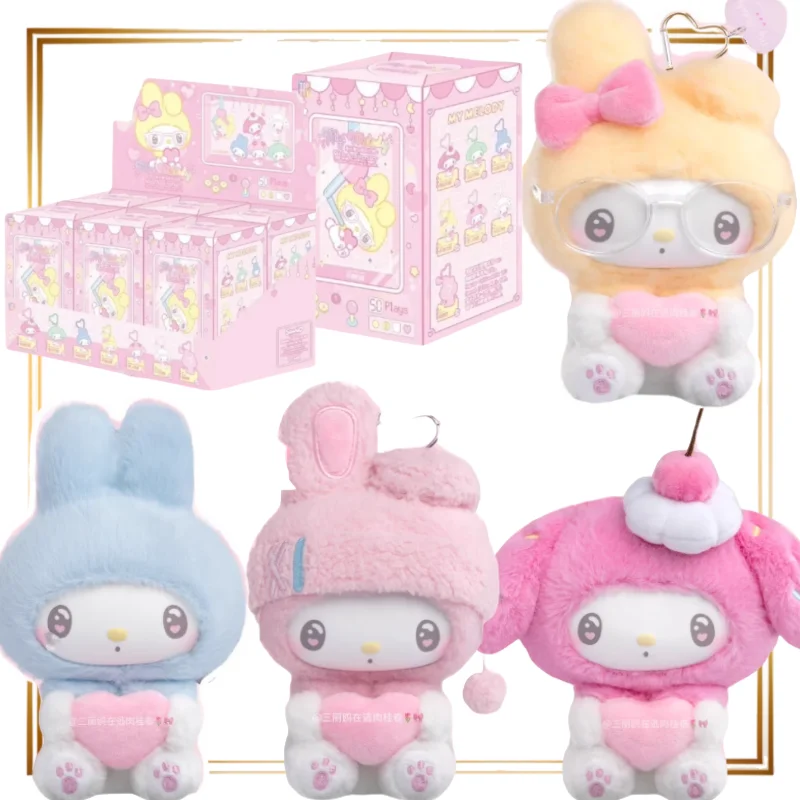 

Anime New Sanrio Melody 50th Anniversary Milk Candy Series Blind Box Rubber Plush Dolls Mystery Gifts Cinnamoroll Ornaments Toy