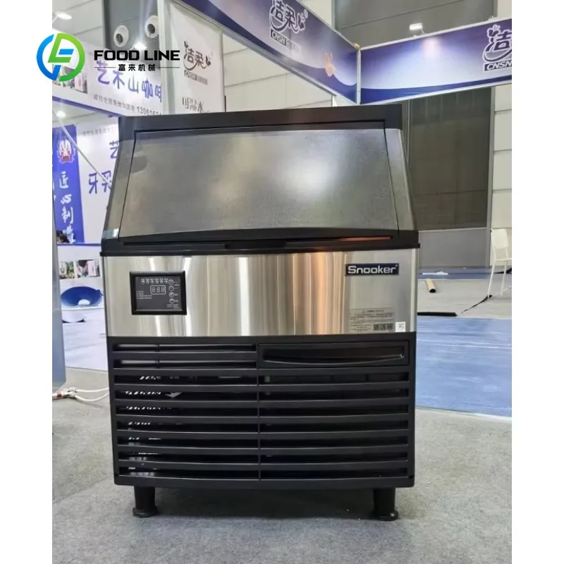 Customized Dual Water Inlet Ice Cube Maker 127kg/24H, Tap & Bottle Water Automatic Ice Making Machine for Cafe Bar Shop