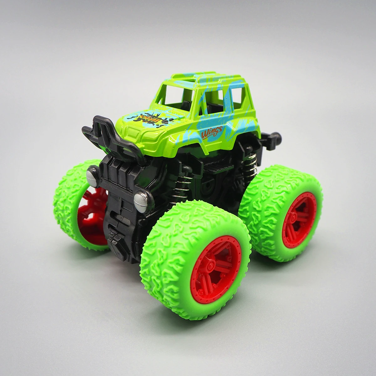 Toy car simulation inertial spring power 4X4 Bigfoot car children's toys 1:36 box available in four colors