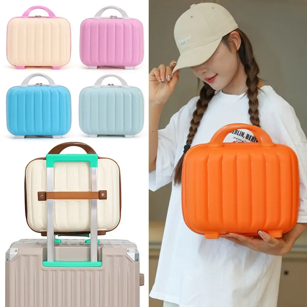 

1Pcs New Large Capacity Cosmetic Bag Waterproof 14inch Makeup Handbag Moistureproof Portable Wash Bag Suitcase For Home Travel