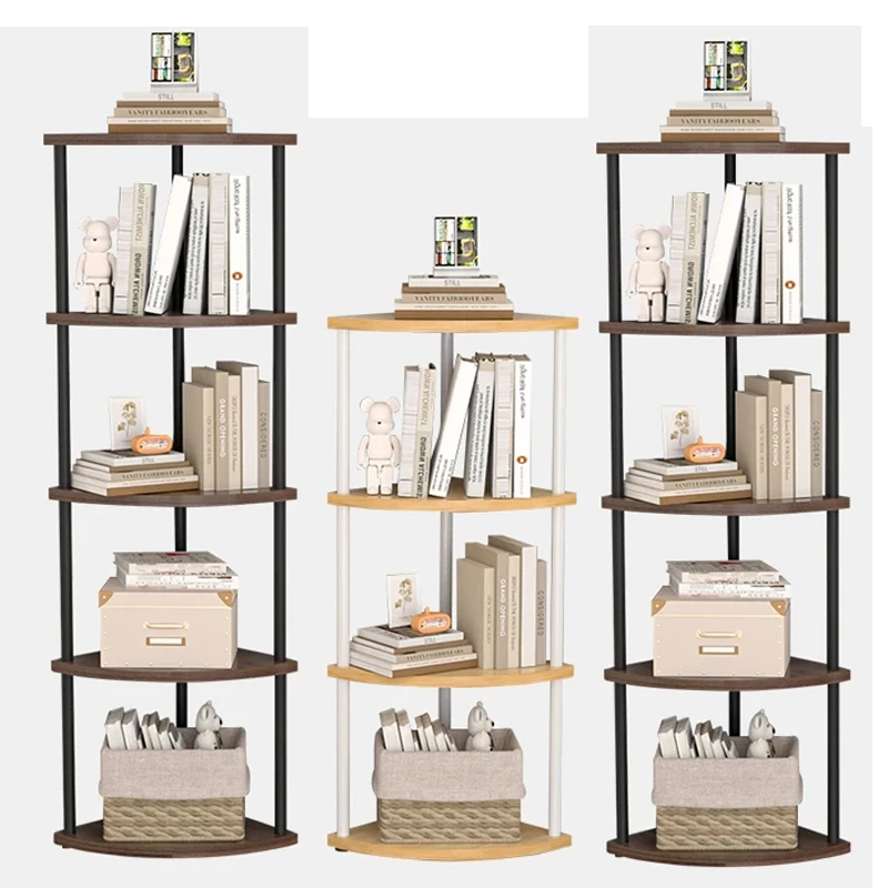 

3/4/5/6 Living Room Bookshelf Storage Rack Wall Corner Shelf Practical Storage Rack for Living Room/Kitchen/Bedroom