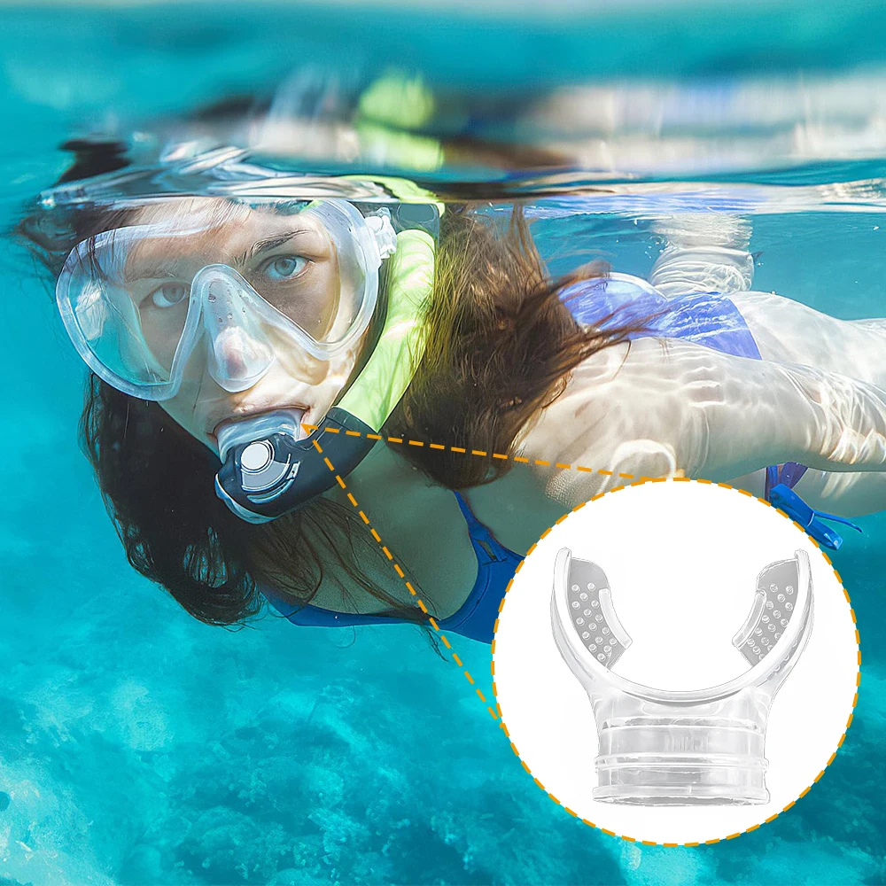 General Swimming Diving Bite Lips Breathing Tube Equipment Soft Silicone Bite Lips Swimming Accessories for Adults and Children