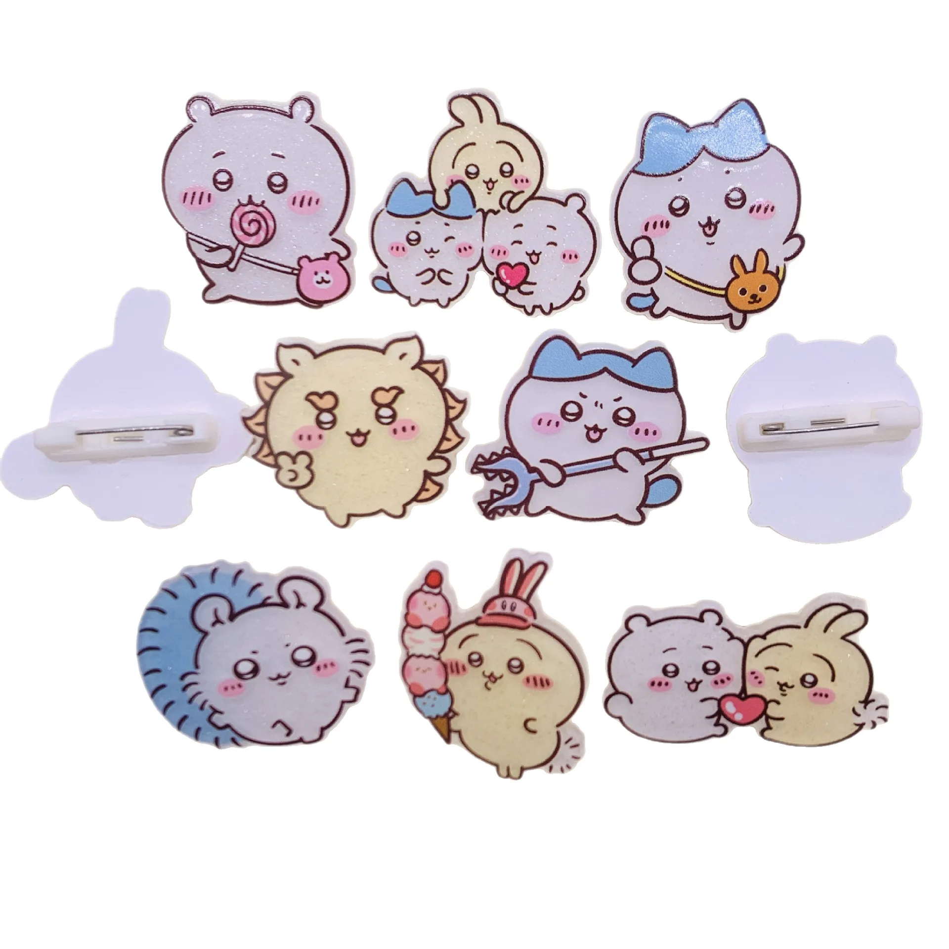 Miniso kreskówka urocza chiikawa giikawa broszka odznaka dekoracja studencka mały ba u sakchi pin mały prezent