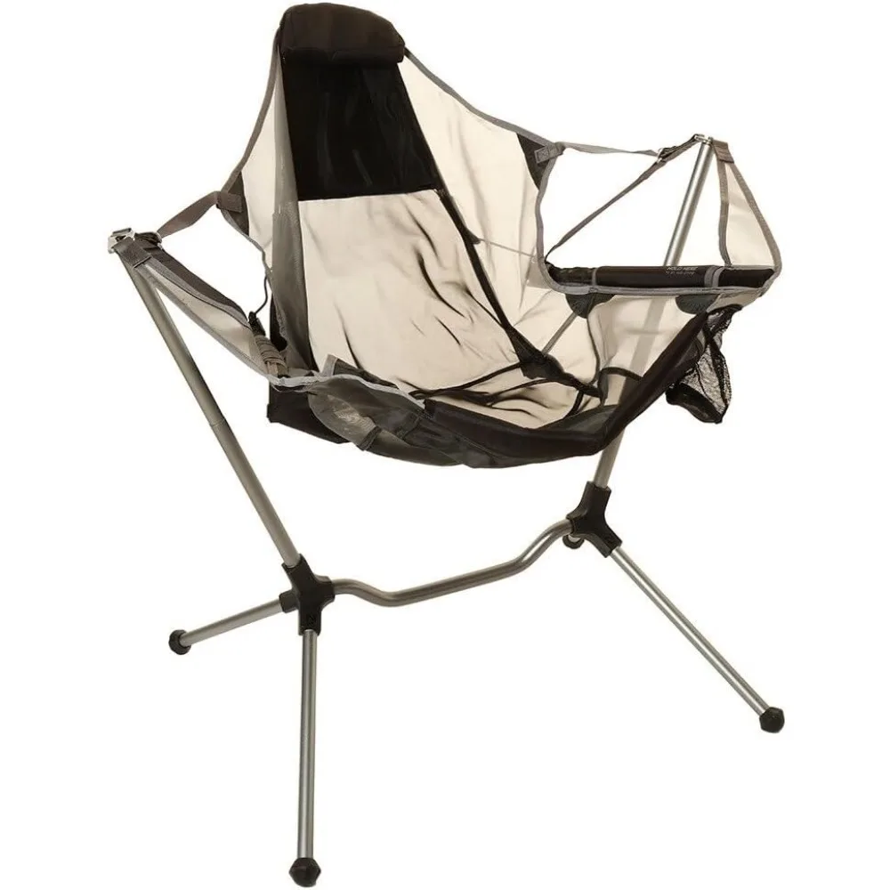 

NEMO Stargaze Aluminum Recliner Luxury Camping Chair for Beach, with Arm Rest, Foot Rest, Adjustable Lumbar, Graphite/Smoke