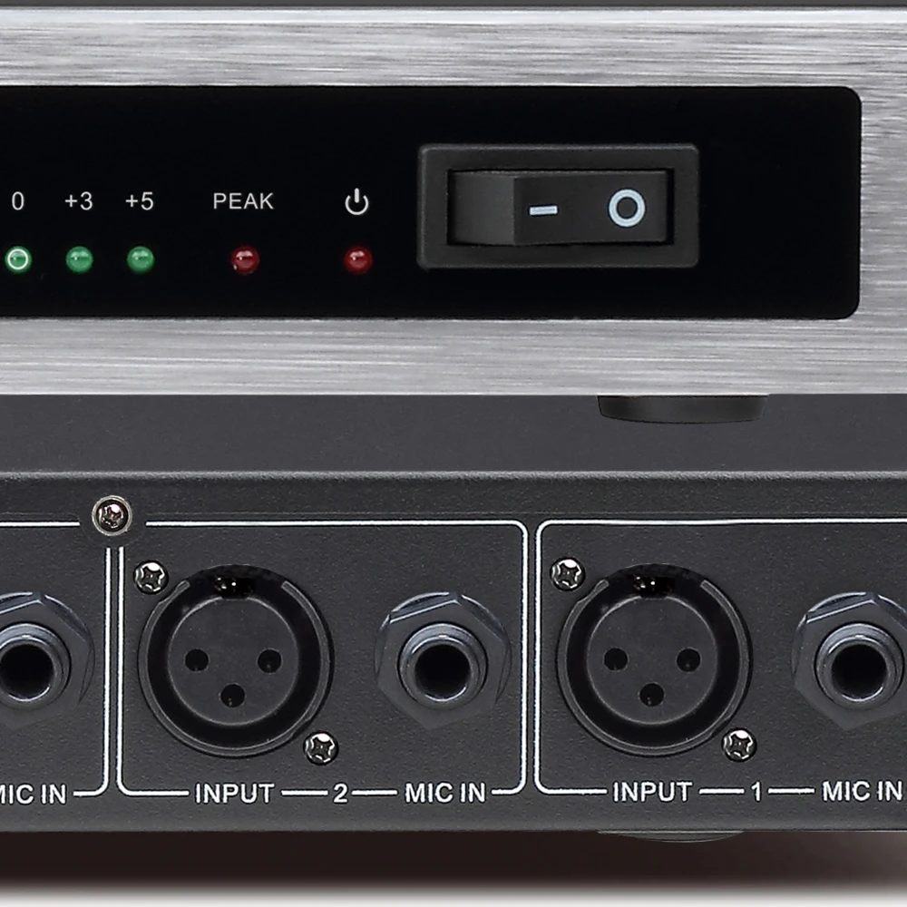 Micwl 4-Kanal-Digitalfrequenzschieber Anti-Scream-Prozessor Anti-Interferenz-Mixer Konferenz Meeting Rookm Stage Karaoke