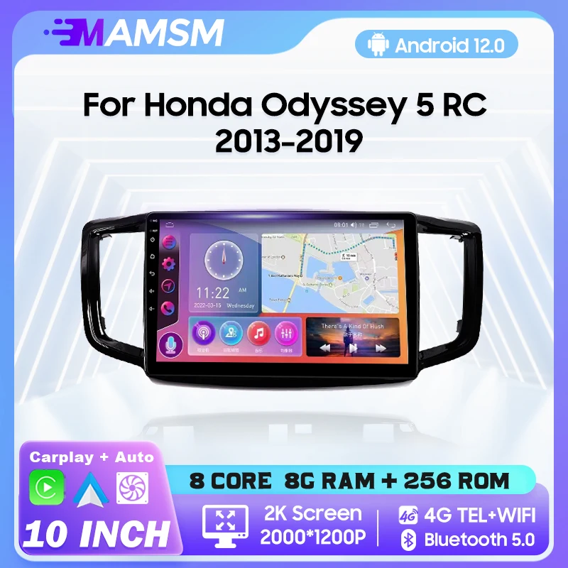 

Автомобильный радиоприемник MAMSM Android 13 для Honda Odyssey 5 RC 2013-2019 видео мультимедийный Bluetooth плеер навигация 4G GPS Carplay стерео