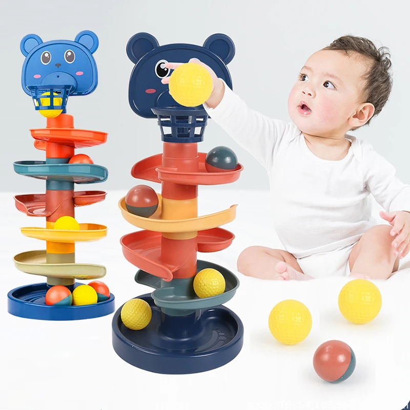 Development Games Montessori Rolling Ball  Baby Toys Educational Toys Montessori Activity Stacking Toys For Babies 1 2 3 Years