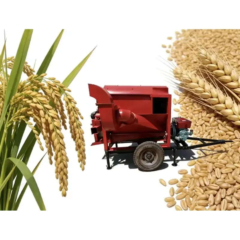 Heavy 22HP Diesel/11kW Motor Thresher Perfect for Rice Wheat Soybean Harvests Maximize Your Yield Thresher MachineHJ